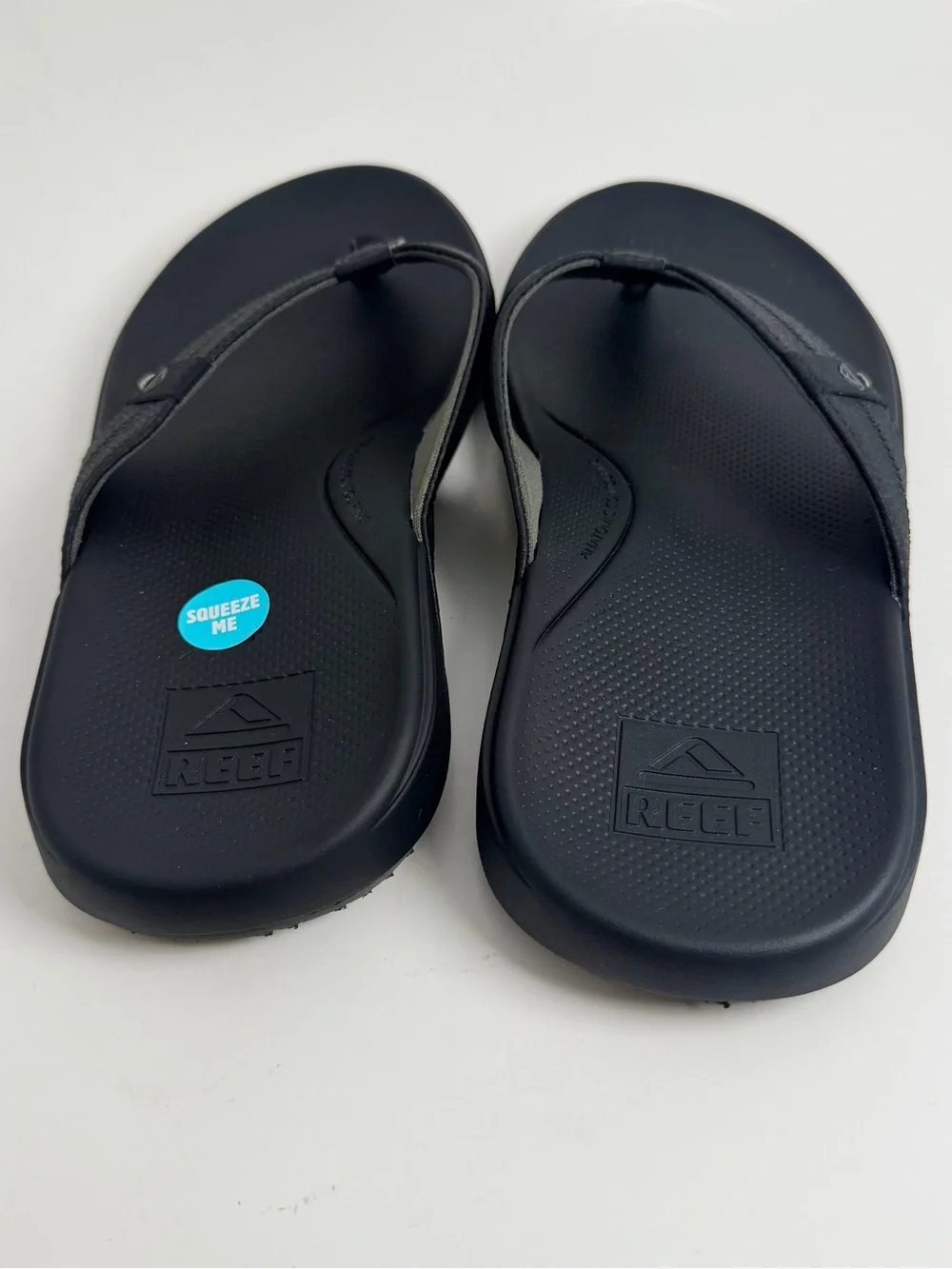 Reef Men's Black Comfort Thong Sandals